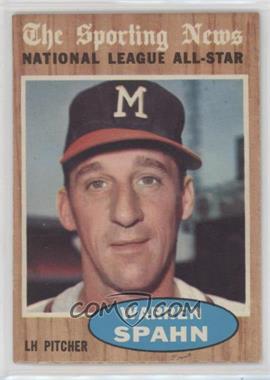 1962 Topps - [Base] #399 - Warren Spahn (All-Star)