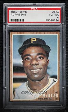 1962 Topps - [Base] #424 - Al McBean [PSA 4 VG‑EX]