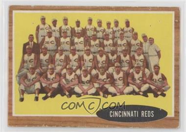 1962 Topps - [Base] #465 - Cincinati Reds Team [Poor to Fair]
