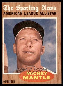 1962 Topps - [Base] #471 - Mickey Mantle (All-Star) [VG EX]
