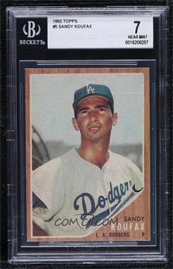 1962 Topps - [Base] #5 - Sandy Koufax [BGS 7 NEAR MINT]