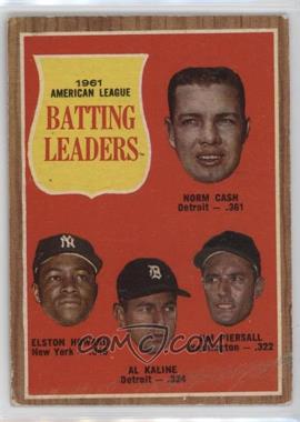 1962 Topps - [Base] #51 - League Leaders - Norm Cash, Elston Howard, Al Kaline, Jim Piersall [Good to VG‑EX]