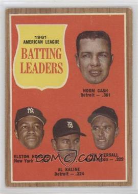 1962 Topps - [Base] #51 - League Leaders - Norm Cash, Elston Howard, Al Kaline, Jim Piersall