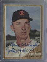 Dave Wickersham [JSA Certified COA Sticker]