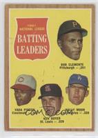 League Leaders - Roberto Clemente, Vada Pinson, Ken Boyer, Wally Moon (Bob Clem…