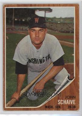 1962 Topps - [Base] #529 - High # - Johnny Schaive