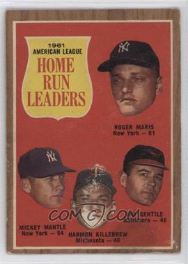 1962 Topps - [Base] #53 - League Leaders - Roger Maris, Mickey Mantle, Harmon Killebrew, Jim Gentile [Poor to Fair]