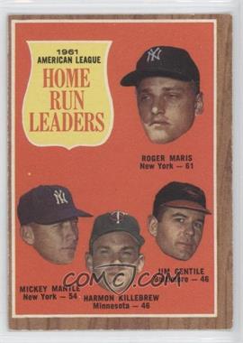 1962 Topps - [Base] #53 - League Leaders - Roger Maris, Mickey Mantle, Harmon Killebrew, Jim Gentile