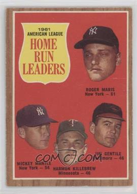 1962 Topps - [Base] #53 - League Leaders - Roger Maris, Mickey Mantle, Harmon Killebrew, Jim Gentile