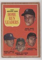 League Leaders - Roger Maris, Mickey Mantle, Harmon Killebrew, Jim Gentile