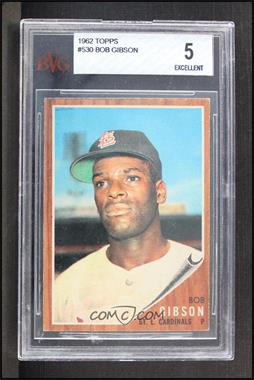 1962 Topps - [Base] #530 - High # - Bob Gibson [BVG 5 EXCELLENT]