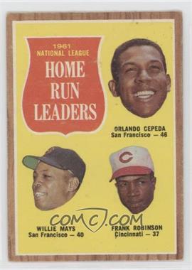 1962 Topps - [Base] #54 - League Leaders - Orlando Cepeda, Willie Mays, Frank Robinson