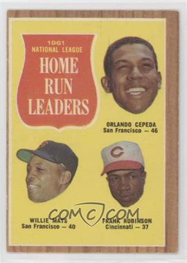 1962 Topps - [Base] #54 - League Leaders - Orlando Cepeda, Willie Mays, Frank Robinson