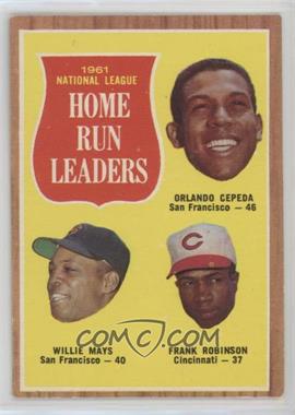 1962 Topps - [Base] #54 - League Leaders - Orlando Cepeda, Willie Mays, Frank Robinson