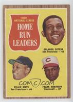 League Leaders - Orlando Cepeda, Willie Mays, Frank Robinson