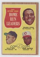 League Leaders - Orlando Cepeda, Willie Mays, Frank Robinson