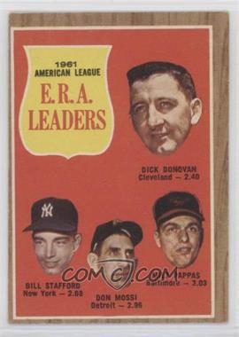 1962 Topps - [Base] #55 - League Leaders - Dick Donovan, Bill Stafford, Don Mossi, Milt Pappas