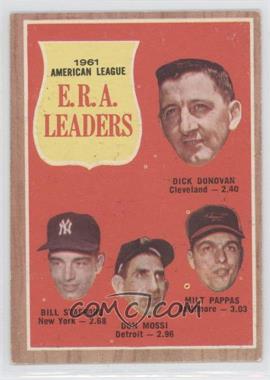 1962 Topps - [Base] #55 - League Leaders - Dick Donovan, Bill Stafford, Don Mossi, Milt Pappas [Good to VG‑EX]