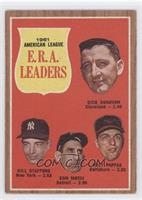 League Leaders - Dick Donovan, Bill Stafford, Don Mossi, Milt Pappas [Noted]