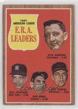 1962 Topps - [Base] #55 - League Leaders - Dick Donovan, Bill Stafford, Don Mossi, Milt Pappas