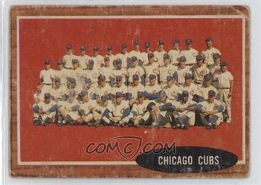 1962 Topps - [Base] #552 - High # - Chicago Cubs Team [Good to VG‑EX]