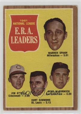 1962 Topps - [Base] #56 - League Leaders - Warren Spahn, Jim O'Toole, Curt Simmons, Mike McCormick