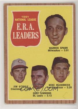 1962 Topps - [Base] #56 - League Leaders - Warren Spahn, Jim O'Toole, Curt Simmons, Mike McCormick