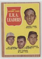 League Leaders - Warren Spahn, Jim O'Toole, Curt Simmons, Mike McCormick