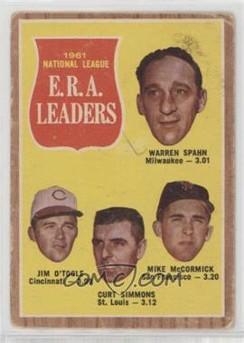 1962 Topps - [Base] #56 - League Leaders - Warren Spahn, Jim O'Toole, Curt Simmons, Mike McCormick