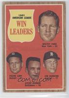 League Leaders - Whitey Ford, Frank Lary, Steve Barber, Jim Bunning [Poor …