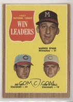 League Leaders - Warren Spahn, Joey Jay, Jim O'Toole