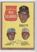 League Leaders - Warren Spahn, Joey Jay, Jim O'Toole [Noted]