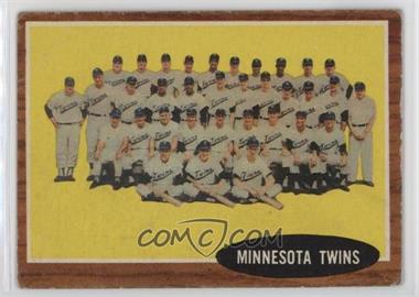 1962 Topps - [Base] #584 - High # - Minnesota Twins Team [Good to VG‑EX]