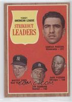 League Leaders - Camilo Pascual, Whitey Ford, Jim Bunning, Juan Pizarro
