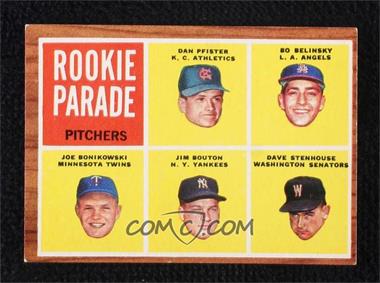 1962 Topps - [Base] #592 - High # - Dan Pfister, Bo Belinsky, Joe Bonikowski, Jim Bouton, Dave Stenhouse