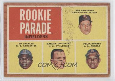 1962 Topps - [Base] #595 - High # - Bob Sadowski, Ed Charles, Marlan Coughtry, Felix Torres [Poor to Fair]