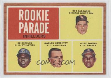 1962 Topps - [Base] #595 - High # - Bob Sadowski, Ed Charles, Marlan Coughtry, Felix Torres