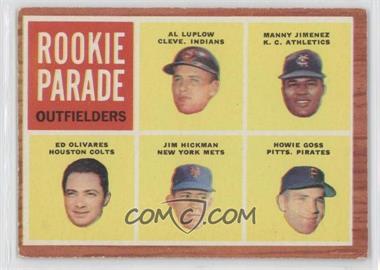 1962 Topps - [Base] #598 - High # - Al Luplow, Manny Jimenez, Ed Olivares, Jim Hickman, Howie Goss