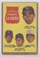 League Leaders - Sandy Koufax, Stan Williams, Don Drysdale, Jim O'Toole [Good&n…