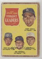 League Leaders - Sandy Koufax, Stan Williams, Don Drysdale, Jim O'Toole [Poor&n…