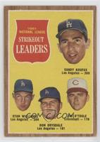 League Leaders - Sandy Koufax, Stan Williams, Don Drysdale, Jim O'Toole [Good&n…