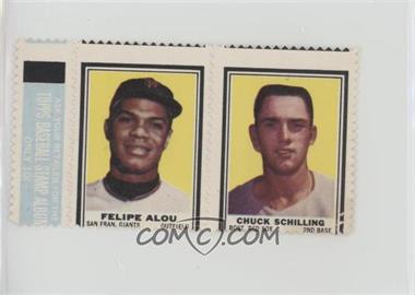 1962 Topps - Stamps Panels #_FACS - Felipe Alou, Chuck Schilling