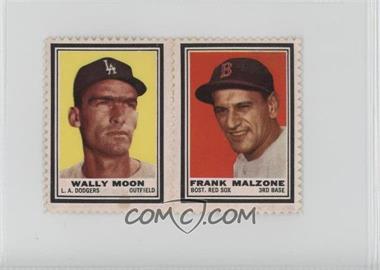 1962 Topps - Stamps Panels #_WMFM - Wally Moon, Frank Malzone [Good to VG‑EX]
