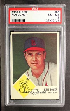 1963 Fleer - [Base] #60 - Ken Boyer [PSA 8 NM‑MT]