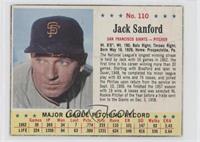 Jack Sanford [Poor to Fair]