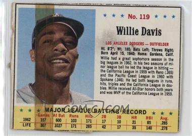 1963 Jell-O - [Base] #119 - Willie Davis [Poor to Fair]