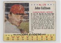 Johnny Callison [Poor to Fair]
