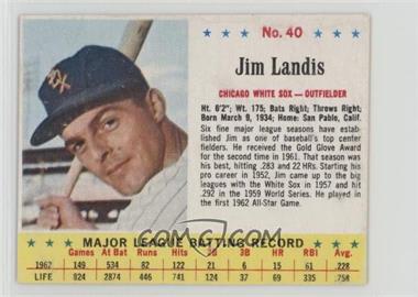 1963 Jell-O - [Base] #40 - Jim Landis [Good to VG‑EX]