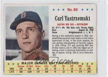 1963 Jell-O - [Base] #80 - Carl Yastrzemski