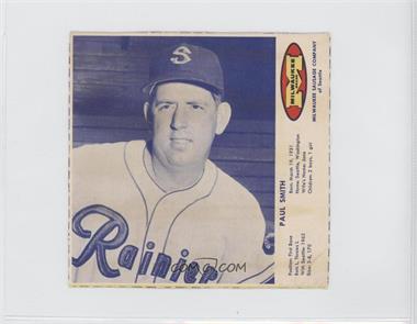 1963 Milwaukee Sausage Seattle Rainiers - F180 #_PASM - Paul Smith [Good to VG‑EX]